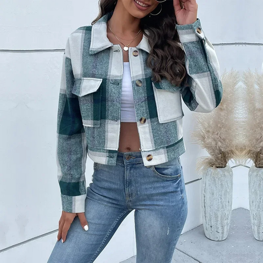 EB | Trendige Karierte Jacke für Damen