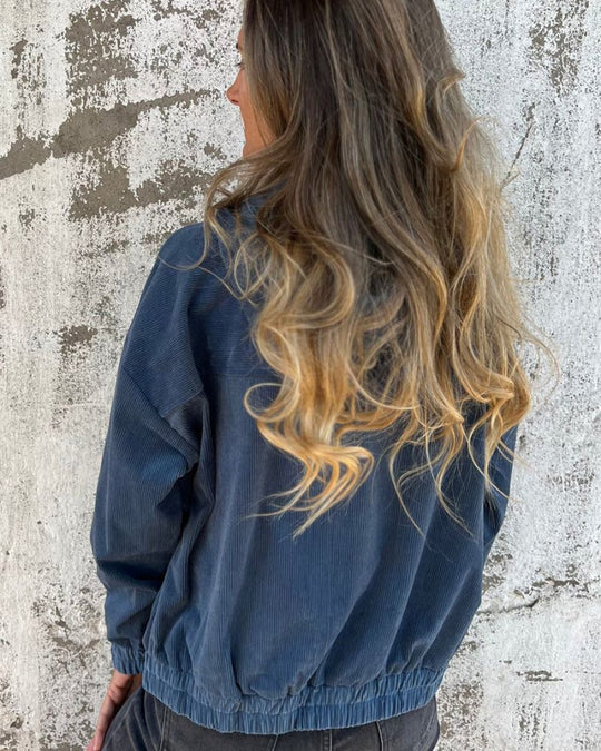 EB | Corduroy Kapuzenjacke mit Reißverschluss