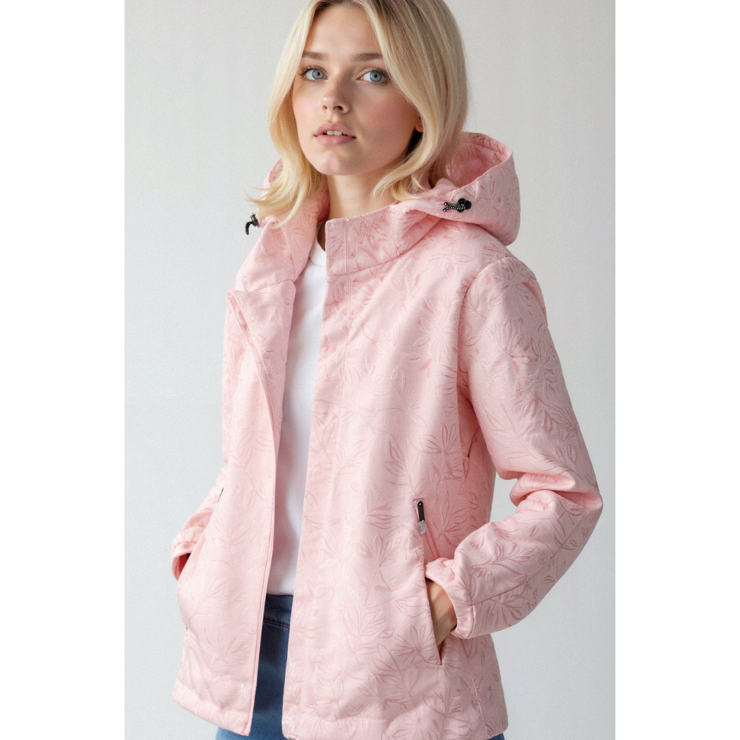 EB | Damen Windjacke mit Kapuze und Durchgehendem Reißverschluss