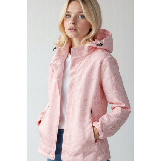 EB | Damen Windjacke mit Kapuze und Durchgehendem Reißverschluss