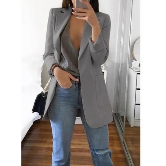 EB | Blazer für Frauen Khaki Farbe Herbst Moda