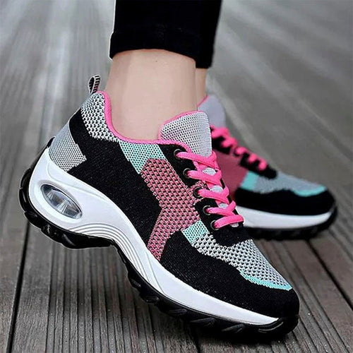 Atmungsaktive Farbblock-Sneaker EB