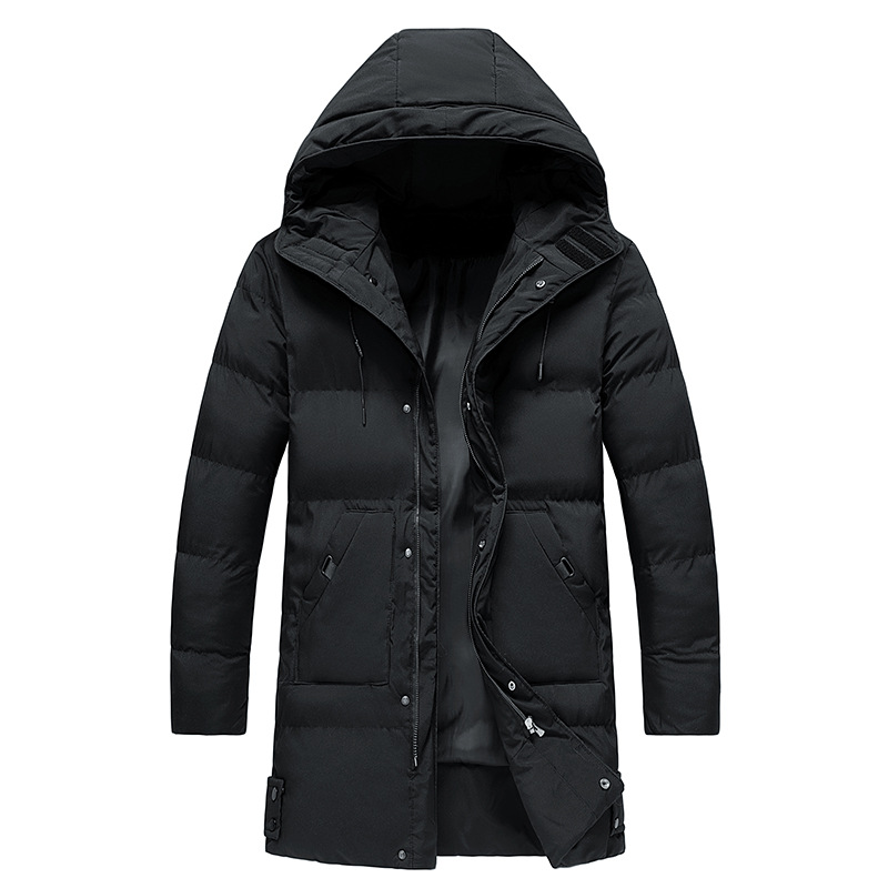 EB | Herren Puffer Winterjacke - Kapuzen-Langdesign