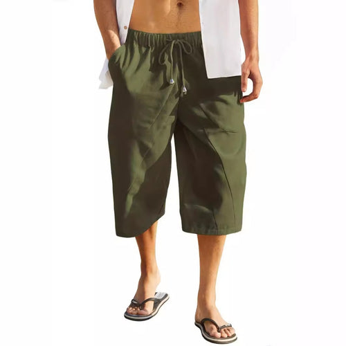 EB | Shorts mit Taschen aus Baumwolle und Leinen