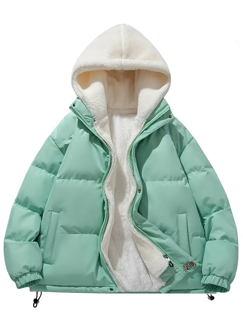 EB | Fleece Winterjacke mit Kapuze - Stylisch und warm für den Winter