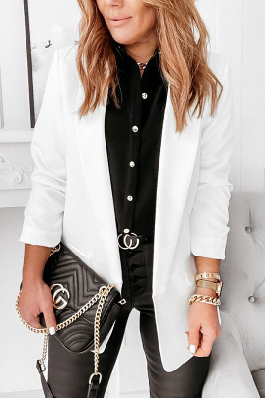 EB | Damen Wickelkragen Blazer