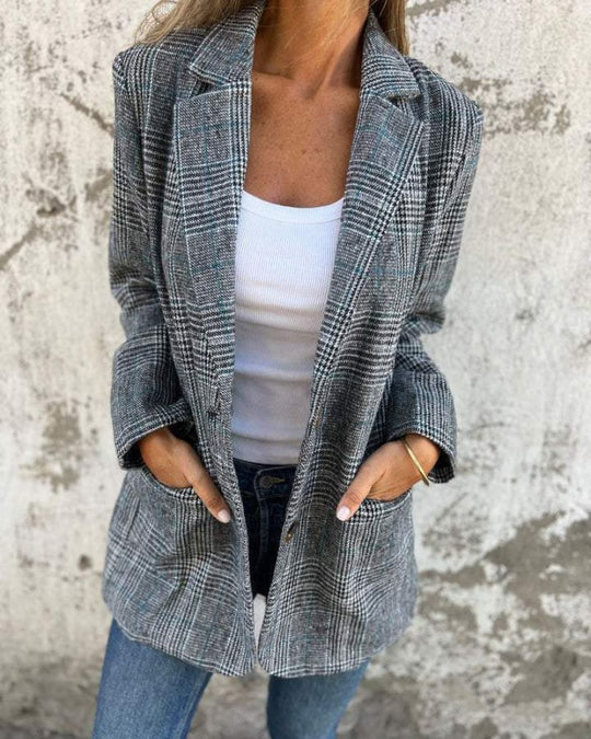 EB | Zeitlos Karierter Blazer