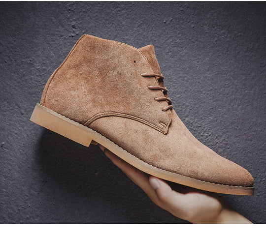 Modische Halbhohe Herrenschuhe mit Schnürsenkeln EB