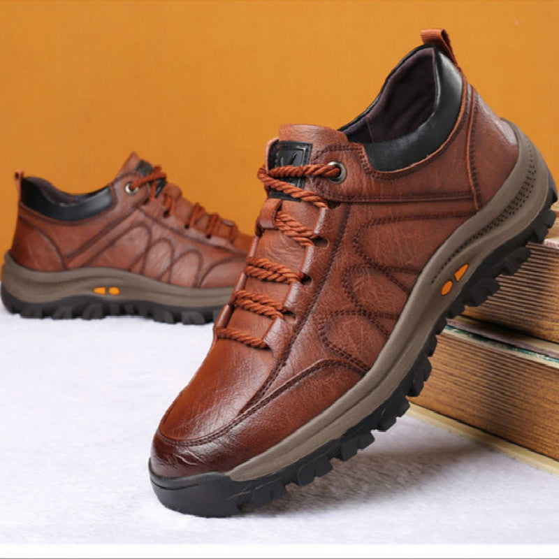 Herren Elegante Leder Komfortschuhe EB