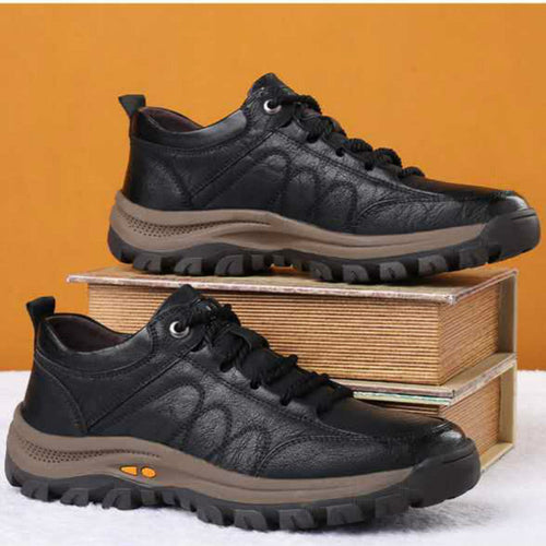 Herren Elegante Leder Komfortschuhe EB