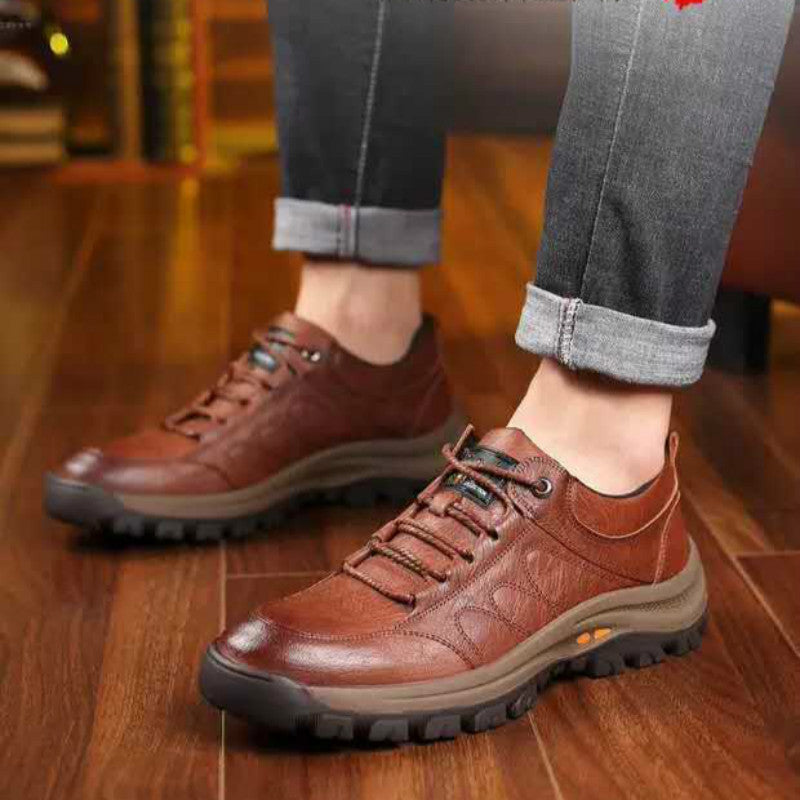 Herren Elegante Leder Komfortschuhe EB