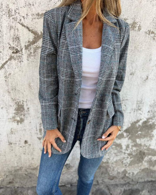 EB | Zeitlos Karierter Blazer