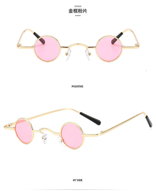 EB | Retro Sonnenbrille mit Kleinem Runden Rahmen für Herren