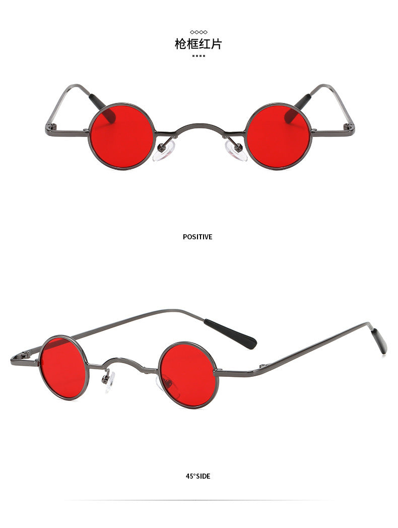 EB | Retro Sonnenbrille mit Kleinem Runden Rahmen für Herren