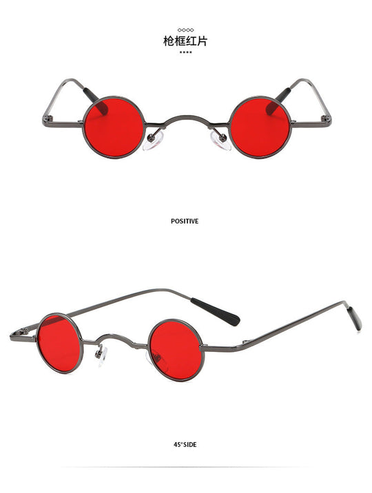 EB | Retro Sonnenbrille mit Kleinem Runden Rahmen für Herren