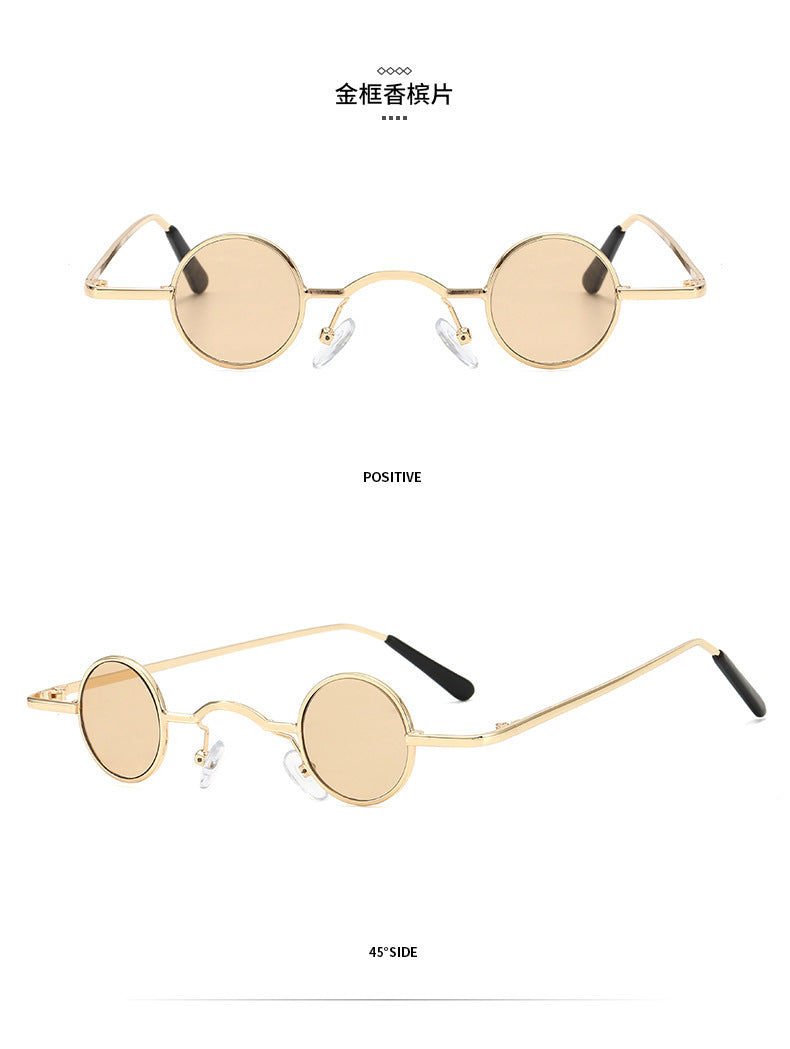 EB | Retro Sonnenbrille mit Kleinem Runden Rahmen für Herren