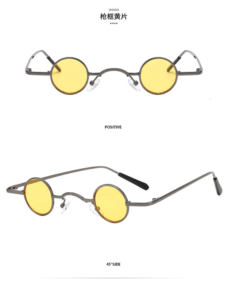 EB | Retro Sonnenbrille mit Kleinem Runden Rahmen für Herren
