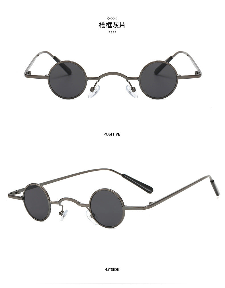 EB | Retro Sonnenbrille mit Kleinem Runden Rahmen für Herren