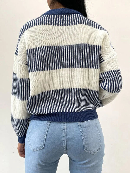 EB | Radiance Gestreifter Freizeitpullover