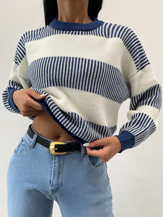 EB | Radiance Gestreifter Freizeitpullover