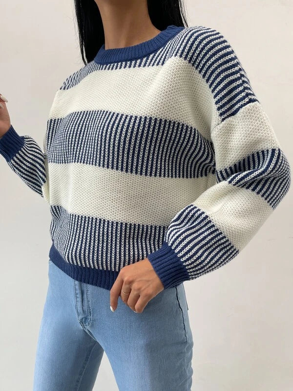 EB | Radiance Gestreifter Freizeitpullover