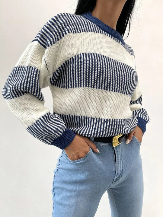EB | Radiance Gestreifter Freizeitpullover