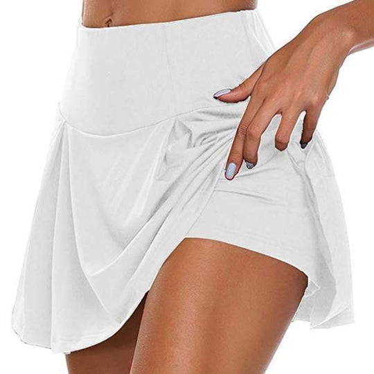Damen sportlicher Minirock mit hoher Taille und Bewegungskomfort EB