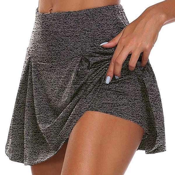 Damen sportlicher Minirock mit hoher Taille und Bewegungskomfort EB