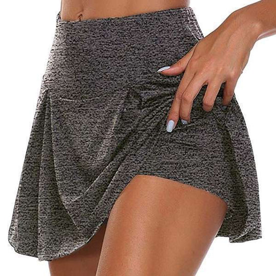 Damen sportlicher Minirock mit hoher Taille und Bewegungskomfort EB