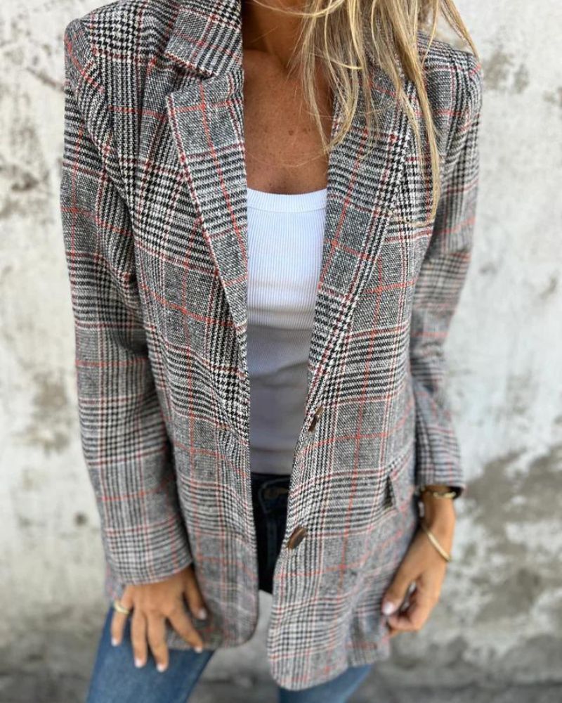 EB | Zeitlos Karierter Blazer