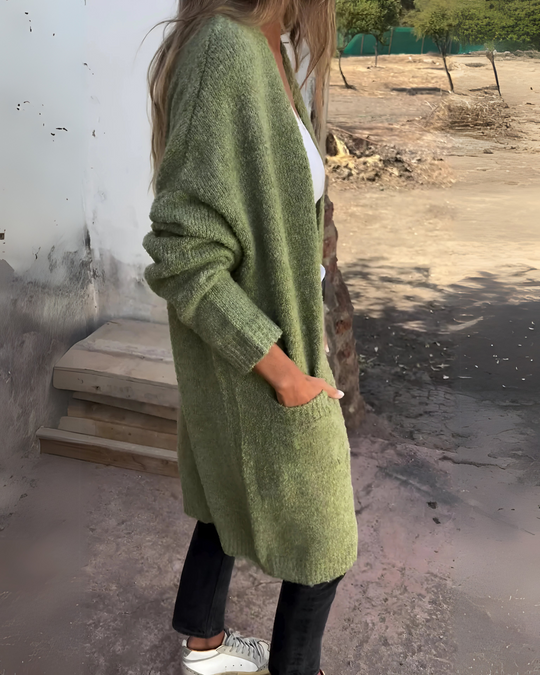 EB | Lässiger Strick Cardigan mit Taschen