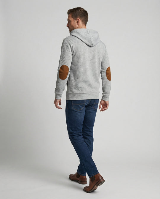 EB | Herren Outdoor Hoodie mit Komfortstretch und Knopfleiste