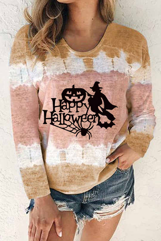 Heidi-Mode | Lässige Druck Split Joint Basic O-Hals Tops