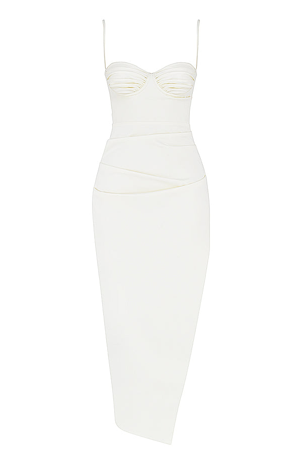 EB | Plissiertes Korsett Midikleid