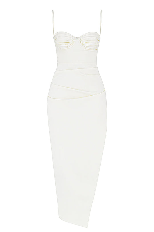 EB | Plissiertes Korsett Midikleid