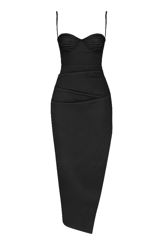 EB | Plissiertes Korsett Midikleid