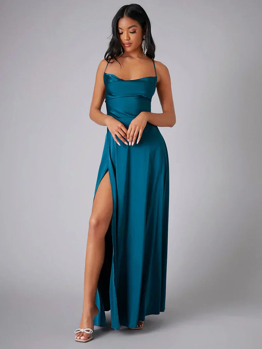 EB | Elegantes Maxikleid Aus Satin