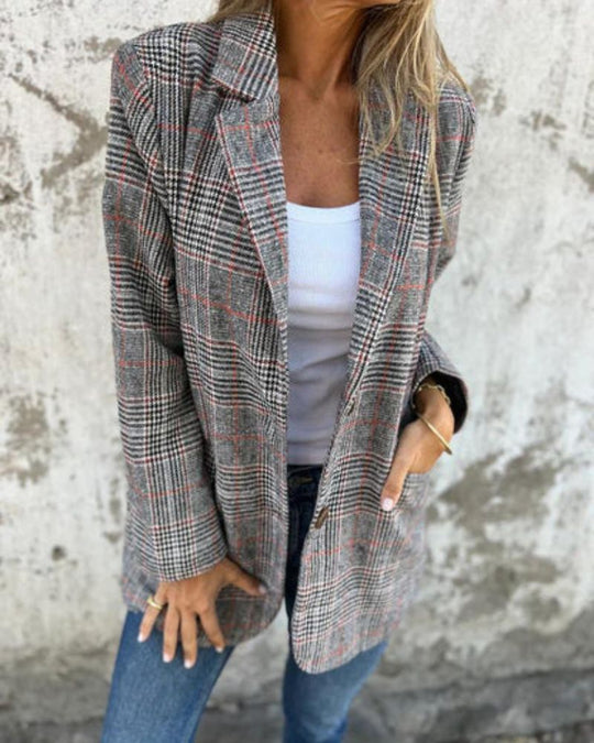 EB | Zeitlos Karierter Blazer