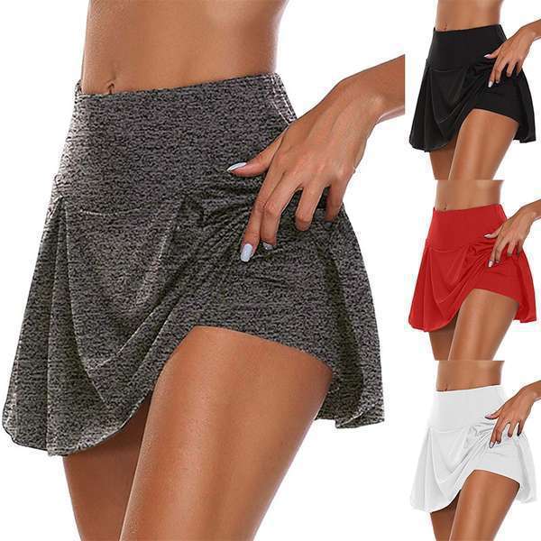 Damen sportlicher Minirock mit hoher Taille und Bewegungskomfort EB