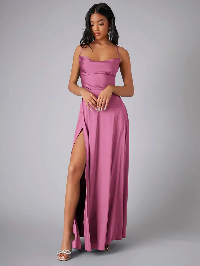 EB | Elegantes Maxikleid Aus Satin