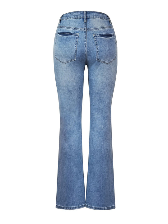 EB | Geprägte Schrittknopf Hosen Röcke Denim Hosen