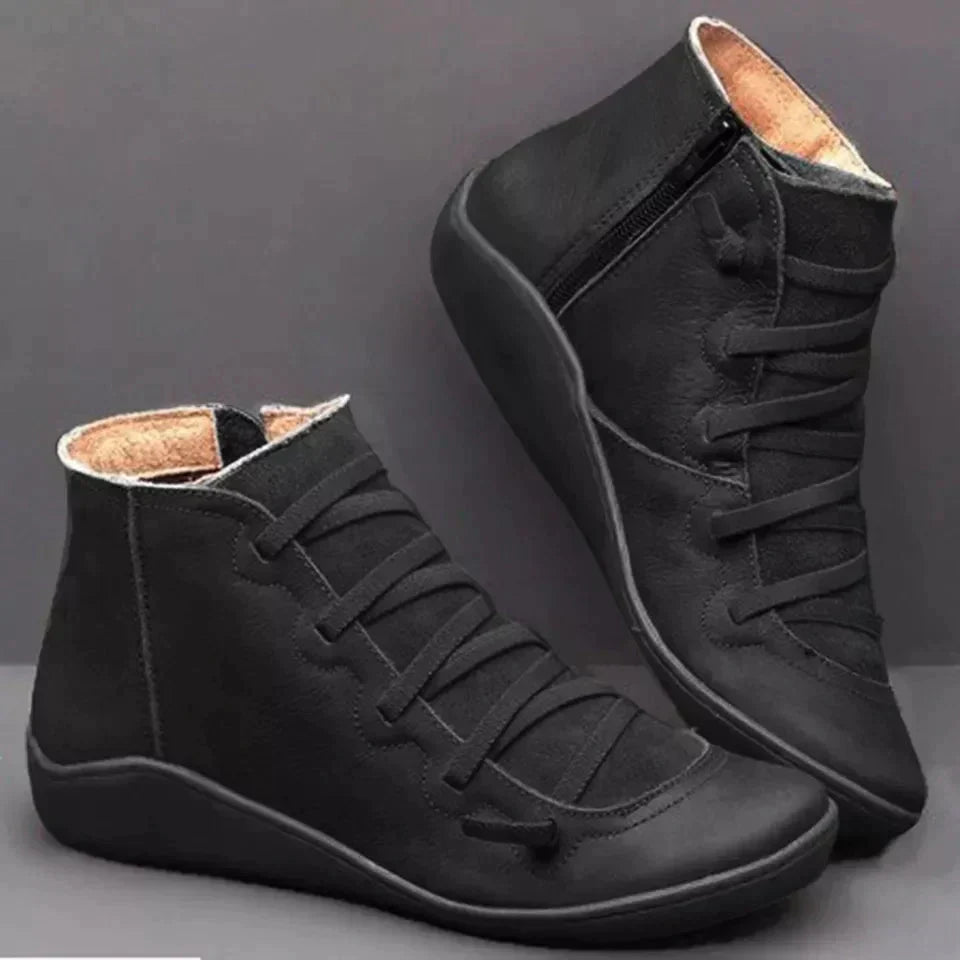 Damen wasserfeste Stiefel bequeme Sohlen synthetisch EB