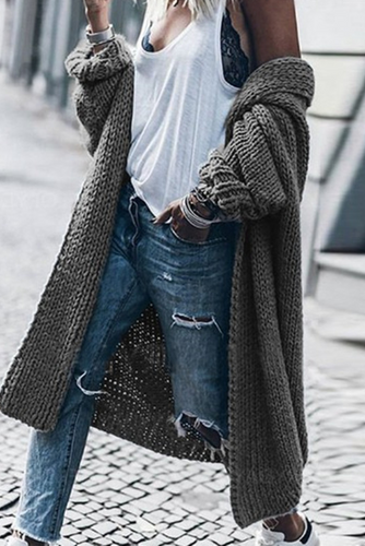 EB | Klassische und Elegante Strickjacke für Den Winter