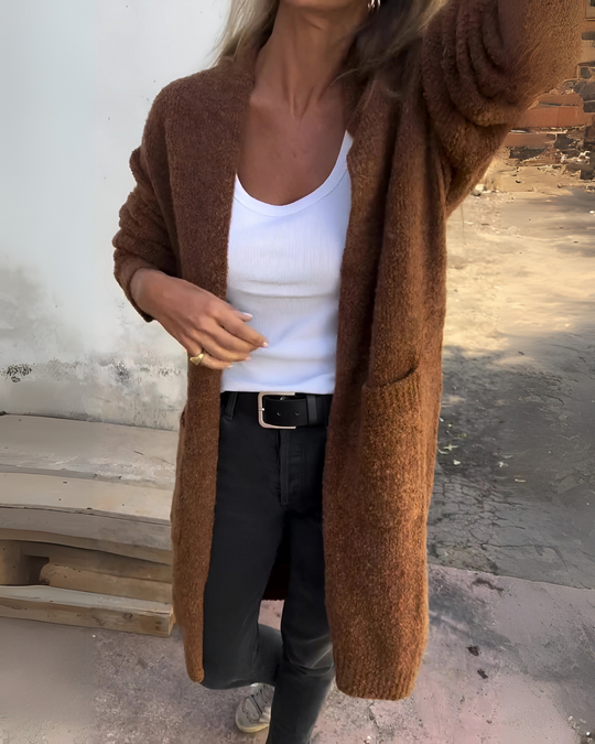 EB | Lässiger Strick Cardigan mit Taschen