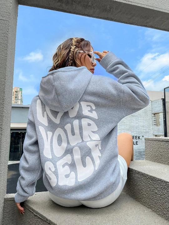 EB - Streetwear Winter Statement Hoodie für Frauen