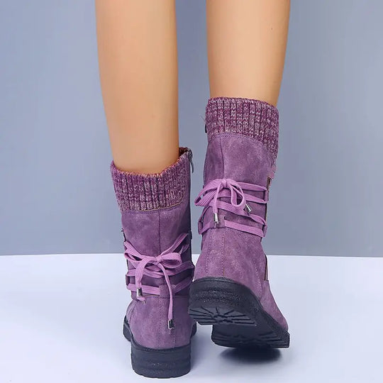 EB | Schneefreie Wasserdichte Mid-Calf Reißverschlussstiefel