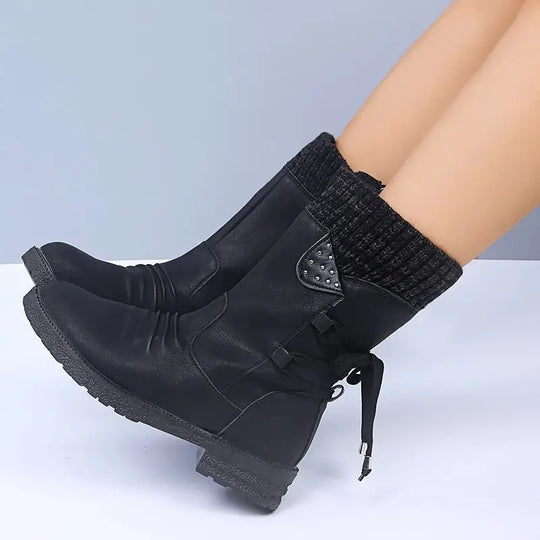EB | Schneefreie Wasserdichte Mid-Calf Reißverschlussstiefel