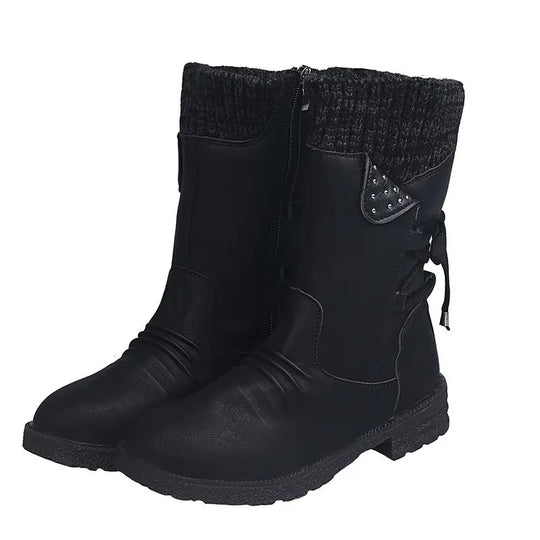 EB | Schneefreie Wasserdichte Mid-Calf Reißverschlussstiefel
