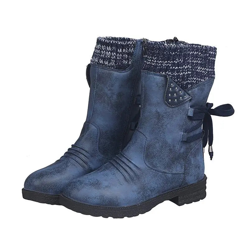 EB | Schneefreie Wasserdichte Mid-Calf Reißverschlussstiefel