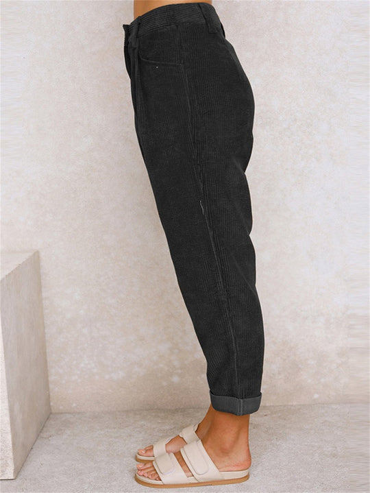 EB | Damen Stoffhose mit Geradem Bein für Eleganten Stil